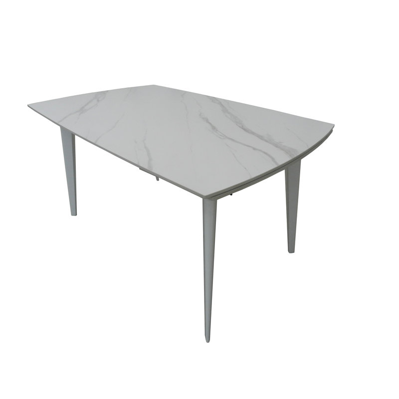 Adelric Extendable Metal Base Dining Table