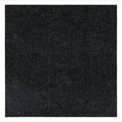 18'' x 18''  Indoor/Outdoor Level Loop Peel & Stick Polyester Carpet Tile (Pack of 10) (22.5 sqft/Box)