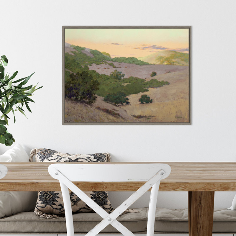 «San Juan Bautista Hills» par Ed Penniman, reproduction d'art sur toile encadrée, H 18 po x l 24 po x P 2 po