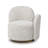 Bertolde 31.5" RAF One-Arm Swivel Accent Chair, Multi-Greige Beige