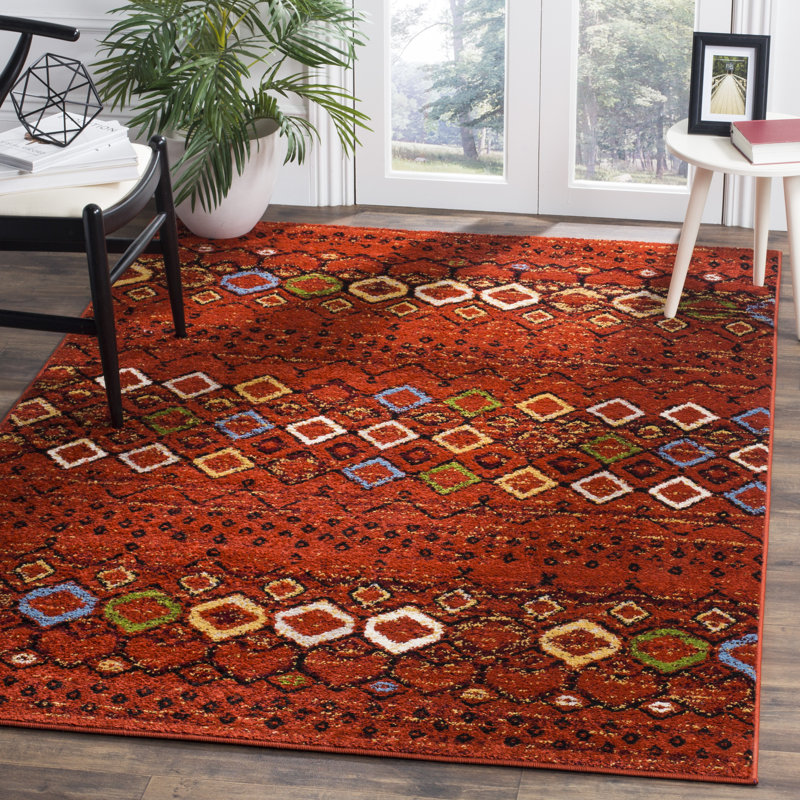 Saugus Geometric Area Rug, Rectangle 201 x 279 cm