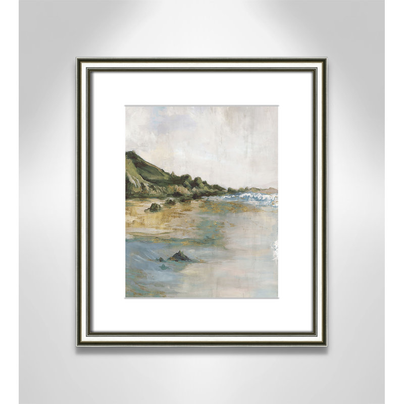 Impression «Tide’s Edge» par Casa Fine Arts, Impression encadrée argentée classique avec pass