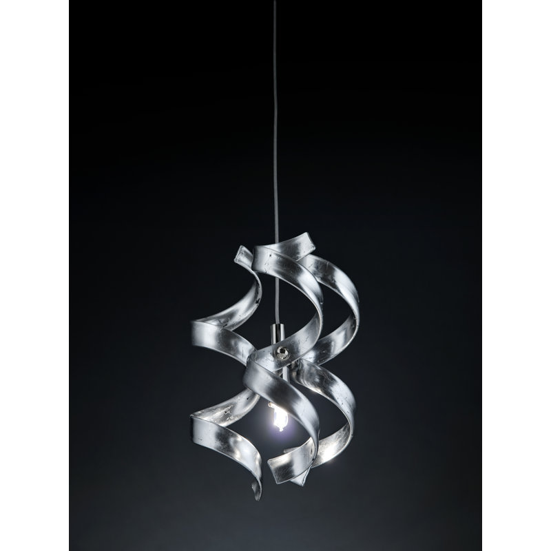 Astro 1 - Light Option Unique/Statement Pendant, Silver Leaf, Chrome