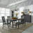 Sonntag 6 Person Rectangular Dining Table Set w/ 4 Slat Back Side Chairs & 1 Bench-864086859