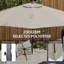 Outsunny 3 x 3(m) Cantilever Parasol Garden Umbrella with Cross Base-887204464