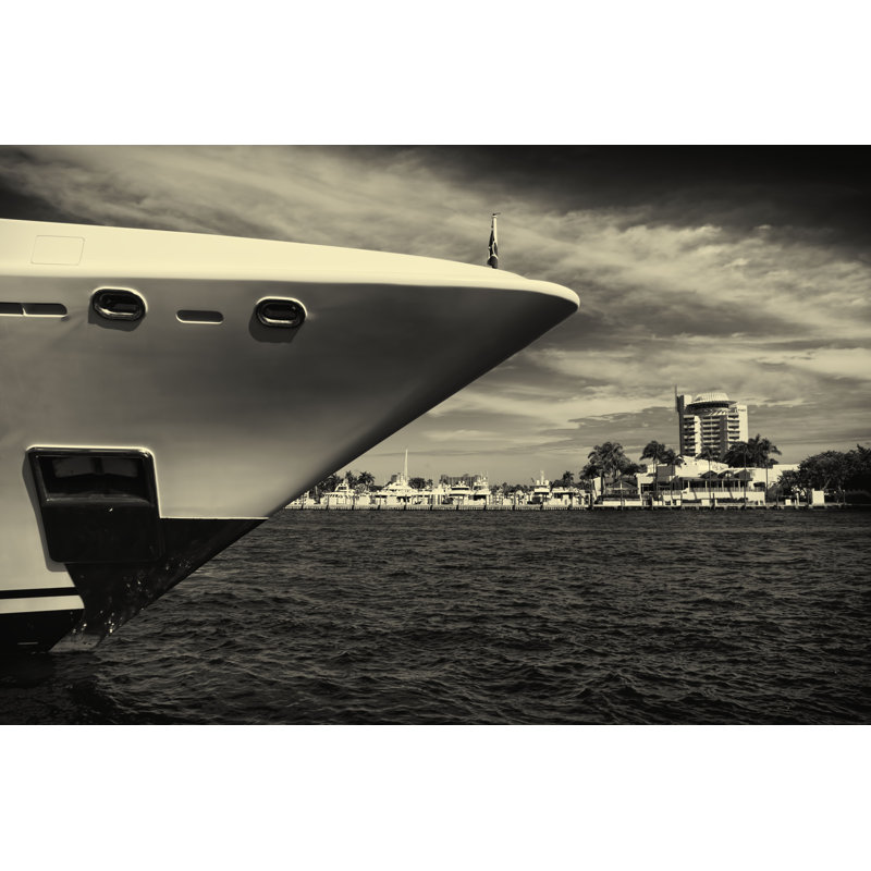 Bow Megayacht by Gantico18 - Wrapped Canvas Print, 30cm H x 46cm W