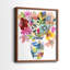«Linear Bouquet I», reproduction encadrée de qualité supérieure - prête à être accrochée-81864705-81864716