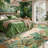 Jungle Animal 8x10 Area Rugs for Living Room, Washable Soft Beige Rug for Bedroom,  Non Slip Forest Dining Room Rugs for Under Table-846809538