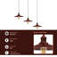 Tripp 1 - Light Rustic Red Kitchen Island Pendant-425078780