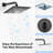 Thermostatic Rainfall Shower System, Wall-Mounted 12" High-Pressure Dual Showerheads with Handheld Spray-93931714