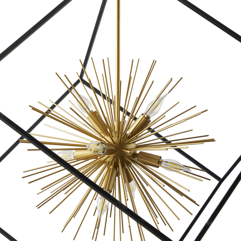 Gulafsa 8 - Light LED Square / Rectangle Chandelier