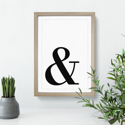 And - Picture Frame Typography