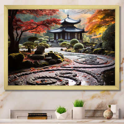 «Japon Zen Garden Serenity III», reproduction sur toile