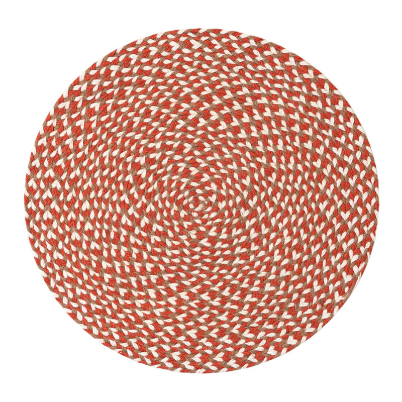  Tapis en jute tressé Tweed, Rond 2 pi