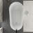 59" White Acrylic Freestanding Bathtub