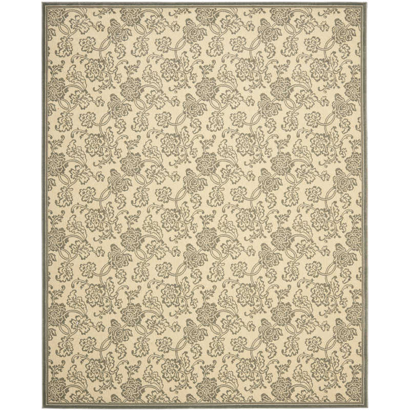 Santucci Performance Floral Rug, Rectangle 8'9" x 12'