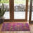 Christa Floral Fuchsia/Blue Area Rug-703618302