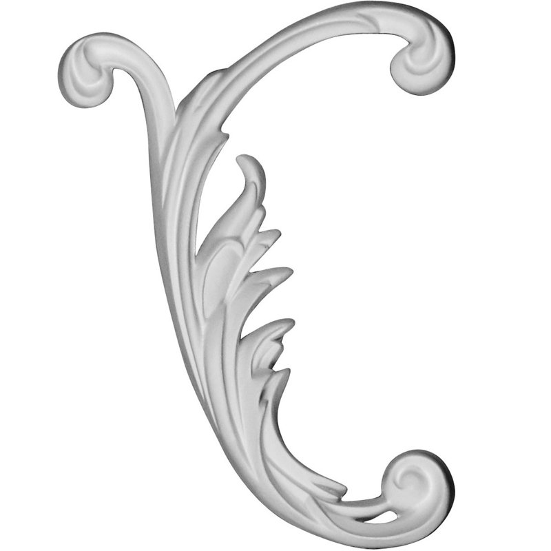 Medway 6.75'' H x 5.88'' W x 0.875'' D Urethane Onlay Scroll