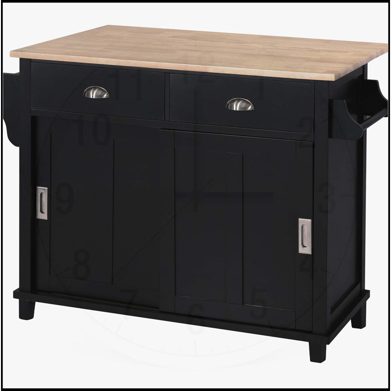 Versatile Kitchen Cart with Advanced Features for Enhanced Functionality, Black