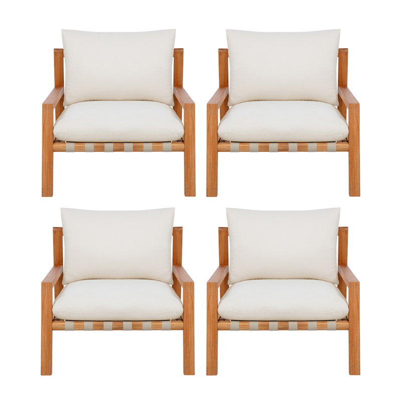 Ensemble de 4 chaises Charlotte Brown