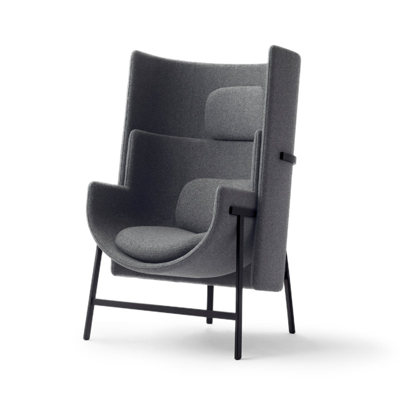 Kite Balloon Chair, Gray Polyester