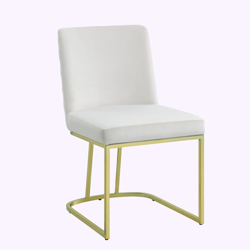 Chaise de salle à manger en velours, ensemble de 2