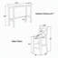 Ensemble de salle à manger rectangulaire en bois de style campagnard de 122 cm (48 po) avec 2 chaises, idéal pour la cuisine, le coin repas et les petits espaces.-6510410-6510412