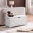 Storage Chest,Storage Bench,Retro Toy Box Organizer ,Entryway Storage Bench With 2 Hinges,Easy Assembly,White-970941855-970128707