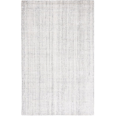Tapis ivoire / gris touffeté à la main Rowe
