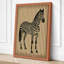 Striped Zebra Graphic Art 1 Piece Wrapped Canvas Wall Art-1170492887-1170492895