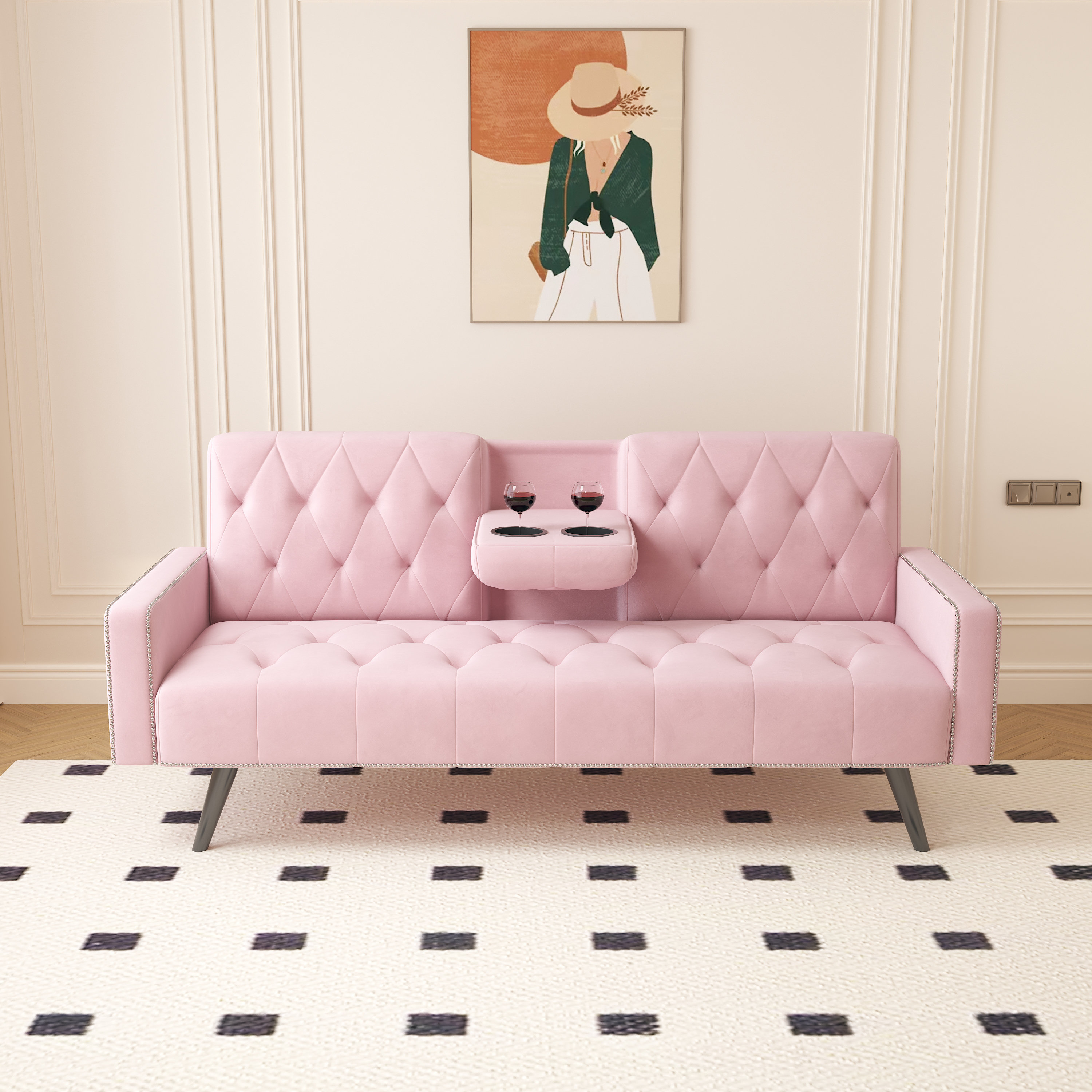 Velvet Sofa Bed