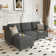 Tomario 4- Piece Upholstered L-Shaped Modular Sectional With Storage