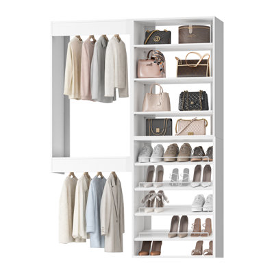 Modular Closet System, Versatile and Customizable Walk-In Design for Efficient Storage and Organization