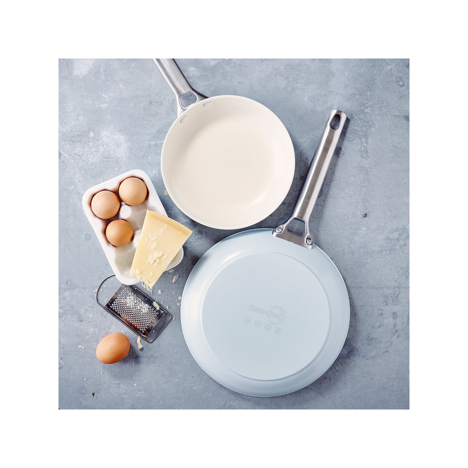 GreenPan Padova 8 and 10 in. Healthy Ceramic Non-Stick Frying Pan Set