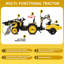 24V Kids Ride On Tractor, Excavator & Bulldozer w / Trailer, Digger, Shovel Bucket, télécommande, lumières DEL, musique