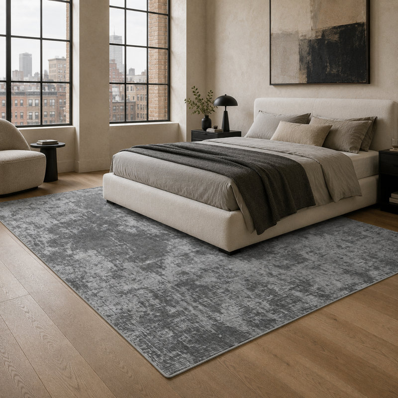 Abstract Cotton and Chenille Flatweave Area Rug, 200 x 300 cm