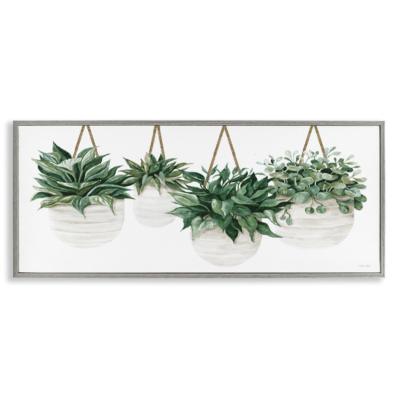 Jardinières suspendues, H 10 po x l 24 po x P 1,5 po, Estampe numérique Farmhouse
