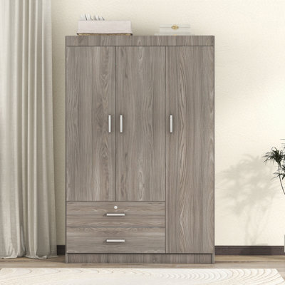 Armoire 3 portes avec 2 tiroirs