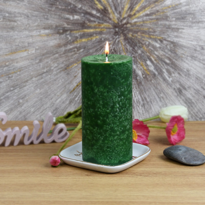 Sld Holiday Forest Scented Pillar Candle, 1, 6" H x 3" W x 3" D