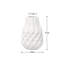 Vase en céramique blanche 7,5 po Facetta-1364679787-1364679786