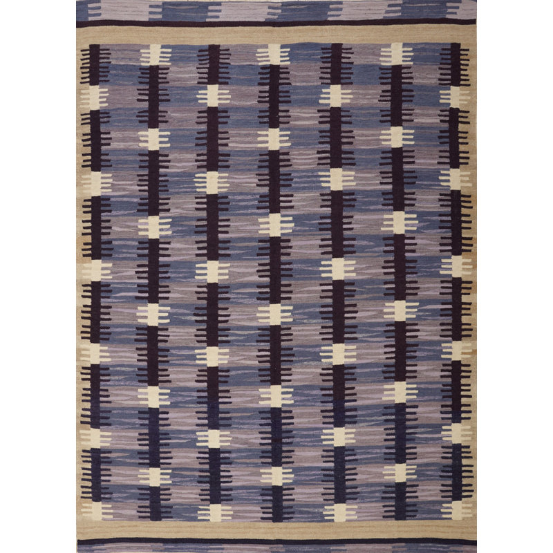 Striped Area Rug in Violet