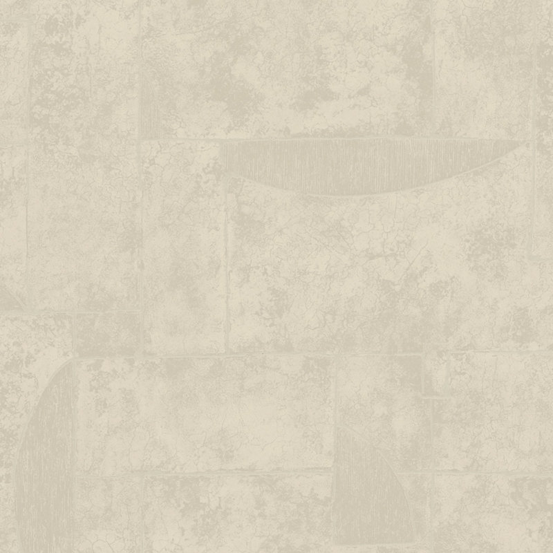 Terra Collection Graphic Abstract Stone Wallpapr Roll, Beige