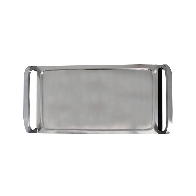 Heavy Duty Stainless Steel 3-Shelf Dining Cart with Swivel Casters