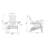 Tranquilo Depot Plastic Folding Adirondack Chair-70080773
