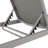 Mays 1-Piece Gray Aluminum Patio Chaise Lounge With PVC-coated polyester Fabric