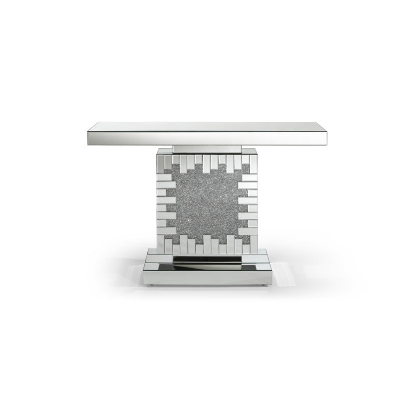 Carig 47'' Glass Top Console Table