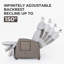 Garden Wicker Recliner Chair, Air Pump Adjustable Backrest Up to 150 Degree with Cushions-2079340027-2079340024