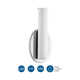 Delphine Single Light Glass Steel Dimmable LED Flush Mounted Sconce
