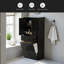 Armoire de rangement pour salle de bain avec deux paniers à linge, armoire de rangement avec portes et tiroir pour la maison-114216970