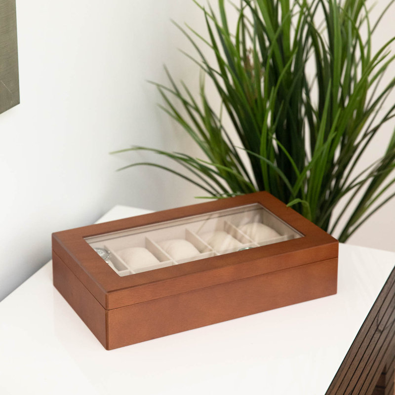 Boîte à montre en bois, Brun